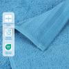 Superior Honeycomb 100% Cotton 500 GSM 12 Piece Bath Towel Set, 6 Washcloths, 4 Hand, 2 Bath Towels, Ideal for Bathroom, Kitchen or Beach, Quick Dry, Jacquard and Solid, Mid-Weight, Navy Peony(Azure)
