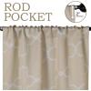 Superior Imperial Trellis Quality Soft, Insulated, Thermal, Woven Blackout Grommet Printed Curtain Panel Pair (Set Of 2) 52″ x 108″ – Navy Blue(Ivory)