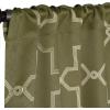Superior Imperial Trellis Quality Soft, Insulated, Thermal, Woven Blackout Grommet Printed Curtain Panel Pair (Set Of 2) 52″ x 108″ – Navy Blue(Olive Green)
