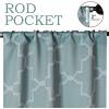Superior Imperial Trellis Quality Soft, Insulated, Thermal, Woven Blackout Grommet Printed Curtain Panel Pair (Set Of 2) 52″ x 108″ – Navy Blue(Slate)