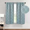 Superior Imperial Trellis Quality Soft, Insulated, Thermal, Woven Blackout Grommet Printed Curtain Panel Pair (Set Of 2) 52″ x 108″ – Navy Blue(Slate)
