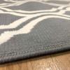 Superior Indoor Area, Jute Backing Rugs, Modern Floor Decor for Entryway Hallway, Kitchen, Office, Bedroom, Living, Dining Room, Nursery, Elegant Double Trellis, 5ft, Grey(4′ x 6′ (Rectangular))