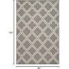Superior Indoor Area, Jute Backing Rugs, Modern Floor Decor for Entryway Hallway, Kitchen, Office, Bedroom, Living, Dining Room, Nursery, Elegant Double Trellis, 5ft, Grey(8′ x 10′ (Rectangular))