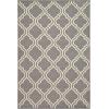 Superior Indoor Area, Jute Backing Rugs, Modern Floor Decor for Entryway Hallway, Kitchen, Office, Bedroom, Living, Dining Room, Nursery, Elegant Double Trellis, 5ft, Grey(5′ x 8′ (Rectangular))