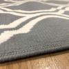 Superior Indoor Area, Jute Backing Rugs, Modern Floor Decor for Entryway Hallway, Kitchen, Office, Bedroom, Living, Dining Room, Nursery, Elegant Double Trellis, 5ft, Grey(3 PCs Set B)