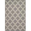 Superior Indoor Area, Jute Backing Rugs, Modern Floor Decor for Entryway Hallway, Kitchen, Office, Bedroom, Living, Dining Room, Nursery, Elegant Double Trellis, 5ft, Grey(3′ x 5′ (Rectangular))
