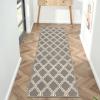 Superior Indoor Area, Jute Backing Rugs, Modern Floor Decor for Entryway Hallway, Kitchen, Office, Bedroom, Living, Dining Room, Nursery, Elegant Double Trellis, 5ft, Grey(3 PCs Set D)