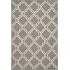 Superior Indoor Area, Jute Backing Rugs, Modern Floor Decor for Entryway Hallway, Kitchen, Office, Bedroom, Living, Dining Room, Nursery, Elegant Double Trellis, 5ft, Grey(4′ x 6′ (Rectangular))