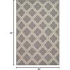Superior Indoor Area, Jute Backing Rugs, Modern Floor Decor for Entryway Hallway, Kitchen, Office, Bedroom, Living, Dining Room, Nursery, Elegant Double Trellis, 5ft, Grey(5′ x 8′ (Rectangular))