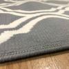 Superior Indoor Area, Jute Backing Rugs, Modern Floor Decor for Entryway Hallway, Kitchen, Office, Bedroom, Living, Dining Room, Nursery, Elegant Double Trellis, 5ft, Grey(8′ x 10′ (Rectangular))