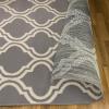 Superior Indoor Area, Jute Backing Rugs, Modern Floor Decor for Entryway Hallway, Kitchen, Office, Bedroom, Living, Dining Room, Nursery, Elegant Double Trellis, 5ft, Grey(8′ x 10′ (Rectangular))