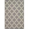 Superior Indoor Area, Jute Backing Rugs, Modern Floor Decor for Entryway Hallway, Kitchen, Office, Bedroom, Living, Dining Room, Nursery, Elegant Double Trellis, 5ft, Grey(8′ x 10′ (Rectangular))