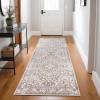 Superior Indoor Area Rug, Aesthetic Home Decor, Floor Rugs for Living Room, Office, Kitchen, Entryway, Dining, Southwestern Geometric, Ren Collection, Blue Orange, 5′ x 7′ 6″, Blue Orange(Beige Brown)