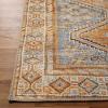 Superior Indoor Area Rug, Aesthetic Home Decor, Floor Rugs for Living Room, Office, Kitchen, Entryway, Dining, Southwestern Geometric, Ren Collection, Blue Orange, 5′ x 7′ 6″, Blue Orange(Dijon Yellow)