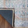 Superior Indoor Area Rug, Cotton Backing, Flatweave Medallion Rugs for Dining, Family, Kitchen, Office Floor, Traditional Home Decor, Adelia Collection, 5′ 7″ x 8′ 9″, Azure(Light Brown)