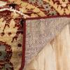 Superior Indoor Area Rug, Jute Backed, Modern Oriental Floral Damask Floor Decor for Office, Living Room, Bedroom, Entryway, Dining/Kitchen, Hardwood, Tile, Augusta Collection, 8′ x 10′, Blue Beige(Red – Z)