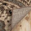 Superior Indoor Area Rug, Jute Backed, Modern Oriental Floral Damask Floor Decor for Office, Living Room, Bedroom, Entryway, Dining/Kitchen, Hardwood, Tile, Augusta Collection, 8′ x 10′, Blue Beige(Light Blue – Z)