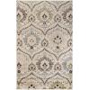 Superior Indoor Area Rug, Jute Backed, Modern Oriental Floral Damask Floor Decor for Office, Living Room, Bedroom, Entryway, Dining/Kitchen, Hardwood, Tile, Augusta Collection, 8′ x 10′, Blue Beige(Multi-colored)
