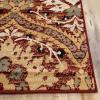 Superior Indoor Area Rug, Jute Backed, Modern Oriental Floral Damask Floor Decor for Office, Living Room, Bedroom, Entryway, Dining/Kitchen, Hardwood, Tile, Augusta Collection, 8′ x 10′, Blue Beige(Red – Z)