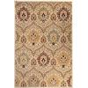 Superior Indoor Area Rug, Jute Backed, Modern Oriental Floral Damask Floor Decor for Office, Living Room, Bedroom, Entryway, Dining/Kitchen, Hardwood, Tile, Augusta Collection, 8′ x 10′, Blue Beige(Camel)