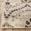 Superior Indoor Area Rug, Jute Backed, Modern Oriental Floral Damask Floor Decor for Office, Living Room, Bedroom, Entryway, Dining/Kitchen, Hardwood, Tile, Augusta Collection, 8′ x 10′, Blue Beige(Multi-colored – Z)