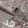 Superior Indoor Area Rug, Jute Backed, Modern Oriental Floral Damask Floor Decor for Office, Living Room, Bedroom, Entryway, Dining/Kitchen, Hardwood, Tile, Augusta Collection, 8′ x 10′, Blue Beige(Rust – Z)
