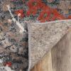 Superior Indoor Area Rug, Jute Backed, Modern Oriental Floral Damask Floor Decor for Office, Living Room, Bedroom, Entryway, Dining/Kitchen, Hardwood, Tile, Augusta Collection, 8′ x 10′, Blue Beige(Rust – Z)