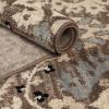 Superior Indoor Area Rug, Jute Backed, Modern Oriental Floral Damask Floor Decor for Office, Living Room, Bedroom, Entryway, Dining/Kitchen, Hardwood, Tile, Augusta Collection, 8′ x 10′, Blue Beige(Light Blue – Z)