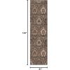 Superior Indoor Area Rug, Jute Backed, Modern Oriental Floral Damask Floor Decor for Office, Living Room, Bedroom, Entryway, Dining/Kitchen, Hardwood, Tile, Augusta Collection, 8′ x 10′, Blue Beige(Light Blue)