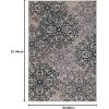 Superior Indoor Area Rug, Jute Backed, Perfect for Entryway, Office, Living/Dining Room, Bedroom, Kitchen, Hardwood Floor, Floral Scroll Decor, Leigh Collection, 8′ x 10′, Multi-Colored(Oatmeal)