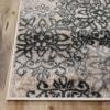 Superior Indoor Area Rug, Jute Backed, Perfect for Entryway, Office, Living/Dining Room, Bedroom, Kitchen, Hardwood Floor, Floral Scroll Decor, Leigh Collection, 5′ x 8′, Multi-Colored(Oatmeal)