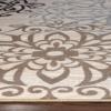 Superior Indoor Area Rug, Jute Backed, Perfect for Entryway, Office, Living/Dining Room, Bedroom, Kitchen, Hardwood Floor, Floral Scroll Decor, Leigh Collection, 5′ x 8′, Multi-Colored(Beige)