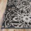 Superior Indoor Area Rug, Jute Backed, Perfect for Entryway, Office, Living/Dining Room, Bedroom, Kitchen, Hardwood Floor, Floral Scroll Decor, Leigh Collection, 8′ x 10′, Multi-Colored(Slate)