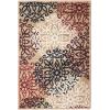 Superior Indoor Area Rug, Jute Backed, Perfect for Entryway, Office, Living/Dining Room, Bedroom, Kitchen, Hardwood Floor, Floral Scroll Decor, Leigh Collection, 5′ x 8′, Multi-Colored(Gold)