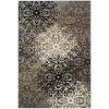 Superior Indoor Area Rug, Jute Backed, Perfect for Entryway, Office, Living/Dining Room, Bedroom, Kitchen, Hardwood Floor, Floral Scroll Decor, Leigh Collection, 5′ x 8′, Multi-Colored(Blue)