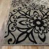 Superior Indoor Area Rug, Jute Backed, Perfect for Entryway, Office, Living/Dining Room, Bedroom, Kitchen, Hardwood Floor, Floral Scroll Decor, Leigh Collection, 8′ x 10′, Multi-Colored(Blue)