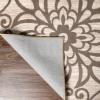 Superior Indoor Area Rug, Jute Backed, Perfect for Entryway, Office, Living/Dining Room, Bedroom, Kitchen, Hardwood Floor, Floral Scroll Decor, Leigh Collection, 5′ x 8′, Multi-Colored(Beige)