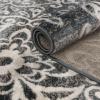 Superior Indoor Area Rug, Jute Backed, Perfect for Entryway, Office, Living/Dining Room, Bedroom, Kitchen, Hardwood Floor, Floral Scroll Decor, Leigh Collection, 8′ x 10′, Multi-Colored(Slate)
