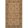 Superior Indoor Area Rug, Jute Backed Rugs for Bedroom, Living/Dining Room, Office, Entryway, Hallway, Kitchen, Traditional Floral Scroll Floor Decor, Heritage Collection, Ivory, 5′ x 5′ Square(Ivory)