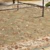 Superior Indoor Area Rug, Jute Backed Rugs for Bedroom, Living/Dining Room, Office, Entryway, Hallway, Kitchen, Traditional Floral Scroll Floor Decor, Heritage Collection, Ivory, 5′ x 5′ Square(Green – Z)