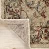 Superior Indoor Area Rug, Jute Backed Rugs for Bedroom, Living/Dining Room, Office, Entryway, Hallway, Kitchen, Traditional Floral Scroll Floor Decor, Heritage Collection, Ivory, 5′ x 5′ Square(Ivory – Z)