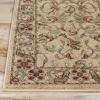 Superior Indoor Area Rug, Jute Backed Rugs for Bedroom, Living/Dining Room, Office, Entryway, Hallway, Kitchen, Traditional Floral Scroll Floor Decor, Heritage Collection, Ivory, 5′ x 5′ Square(Ivory – Z)