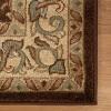 Superior Indoor Area Rug, Jute Backed Rugs for Bedroom, Living/Dining Room, Office, Kitchen, Traditional Floral Scroll Floor Decor, Heritage Collection, Ivory, 9′ x 12′(Mocha)