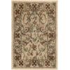 Superior Indoor Area Rug, Jute Backed Rugs for Bedroom, Living/Dining Room, Office, Kitchen, Traditional Floral Scroll Floor Decor, Heritage Collection, Ivory, 9′ x 12′(Ivory)