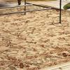 Superior Indoor Area Rug, Jute Backed Rugs for Bedroom, Living/Dining Room, Office, Kitchen, Traditional Floral Scroll Floor Decor, Heritage Collection, Ivory, 9′ x 12′(Ivory – Z)