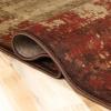 Superior Indoor Area Rug, Jute Backing, Abstract Rugs for Entryway, Kitchen Floors, Office Floor Cover, Modern Rugs, Afton Acid Wash Collection, 5′ x 5′, Auburn(Auburn)