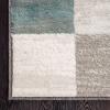 Superior Indoor Area Rug, Jute Backing, Geometric Tile Block Floor Decor for Office, Living Room, Dining, Kitchen Floors, Bedroom, Entryway, Modern Rugs, Rockaway Collection, 5′ x 8′, Rivulet