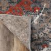 Superior Indoor Area Rug, Jute Backing, Modern Aesthetic, Vintage Floral Oriental Rugs, Home Decor for Entry, Dining, Kitchen, Augusta Collection, 8′ x 8′, Beige/Brown(Rust)