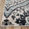 Superior Indoor Area Rug, Jute Backing, Modern Aesthetic, Vintage Floral Oriental Rugs, Home Decor for Entry, Dining, Kitchen, Augusta Collection, 8′ x 8′, Beige/Brown(Deep Royal)