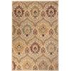 Superior Indoor Area Rug, Jute Backing, Modern Aesthetic, Vintage Floral Oriental Rugs, Home Decor for Entry, Dining, Kitchen, Augusta Collection, 8′ x 8′, Beige/Brown(Camel)